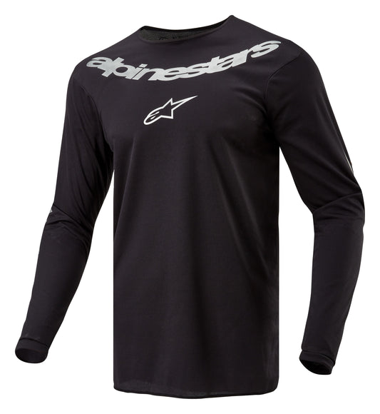 ALPINESTARS 2024 FLUID GRAPHITE JERSEY - BLACK/SILVER