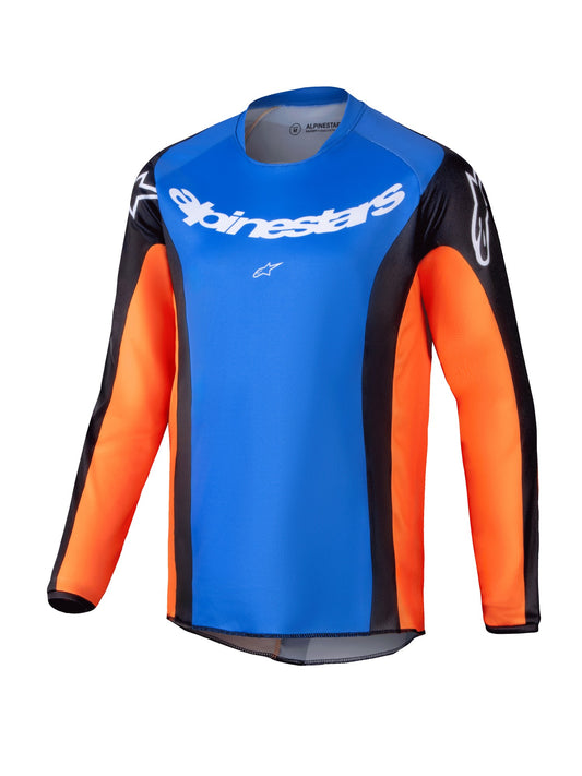 ALPINESTARS 2025 YOUTH RACER MELT JERSEY - ORANGE BLUE