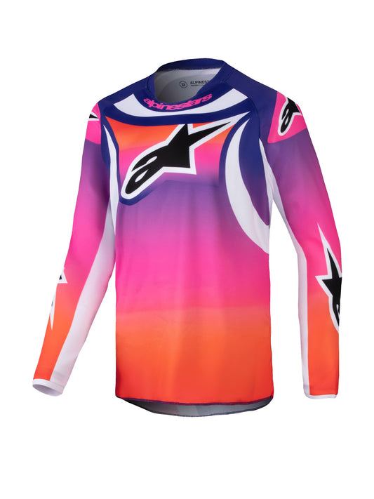 ALPINESTARS 2025 YOUTH RACER WURX JERSEY - MULTICOLOUR WHITE