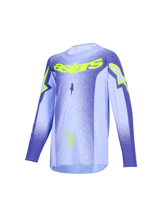 ALPINESTARS 2026 YOUTH SUPERTECH SCENZ JERSEY - PURPLE YELLOW FLUO
