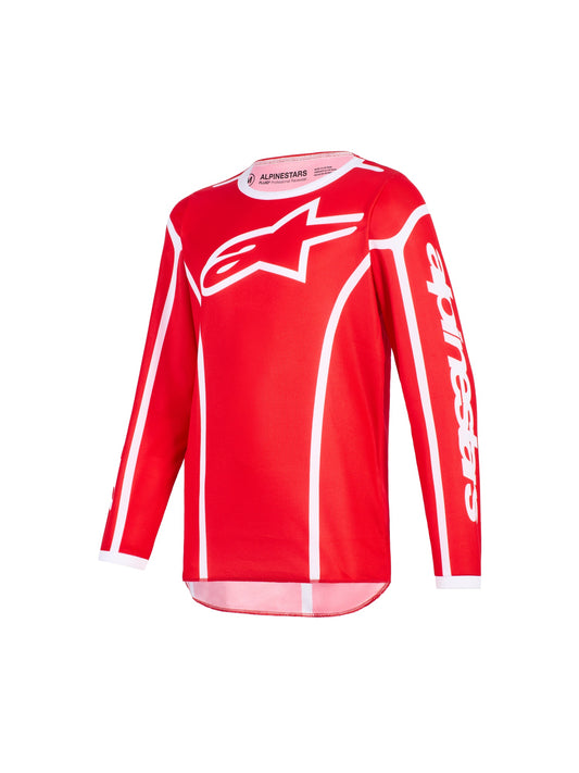 ALPINESTARS 2026 YOUTH FLUID APEX JERSEY - RED WHITE