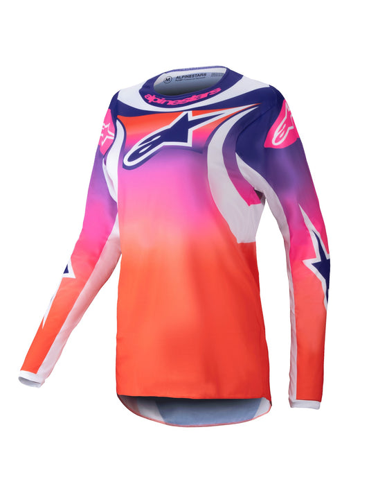 ALPINESTARS 2025 WOMENS STELLA FLUID WURX JERSEY - MULTICOLOUR WHITE