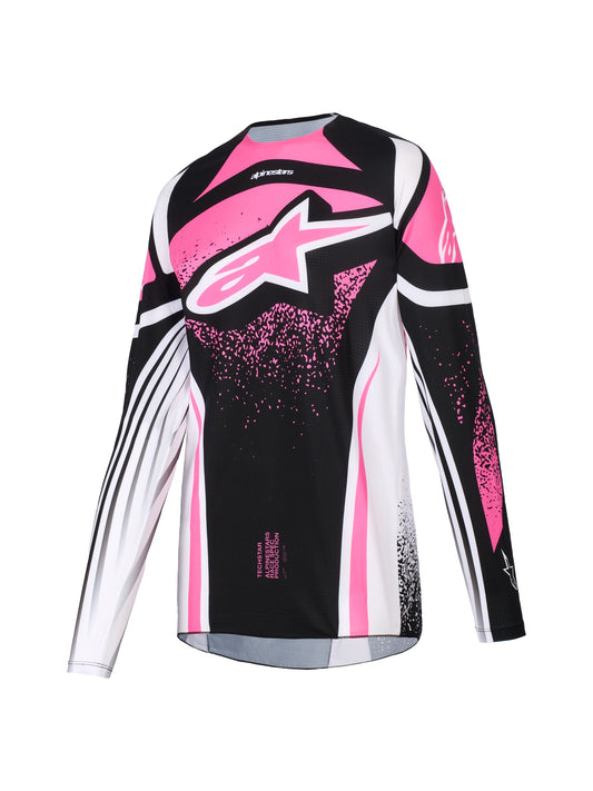 ALPINESTARS 2026 STELLA TECHSTAR NOMUR JERSEY - BLACK WHITE FUCHSIA