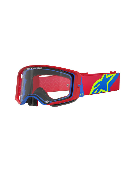 ALPINESTARS SUPERTECH CORP GOGGLES - RED BLUE CLEAR