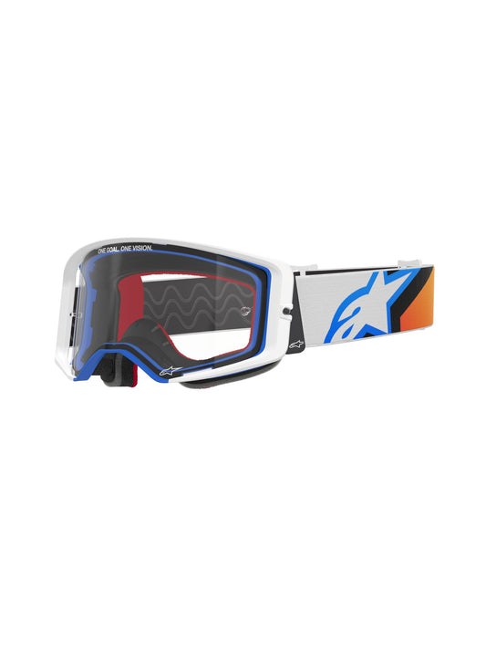 ALPINESTARS SUPERTECH CORP GOGGLES - BLUE ORANGE CLEAR