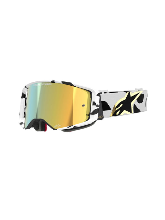 ALPINESTARS SUPERTECH CORP GOGGLES - WHITE GOLD MIRROR GOLD