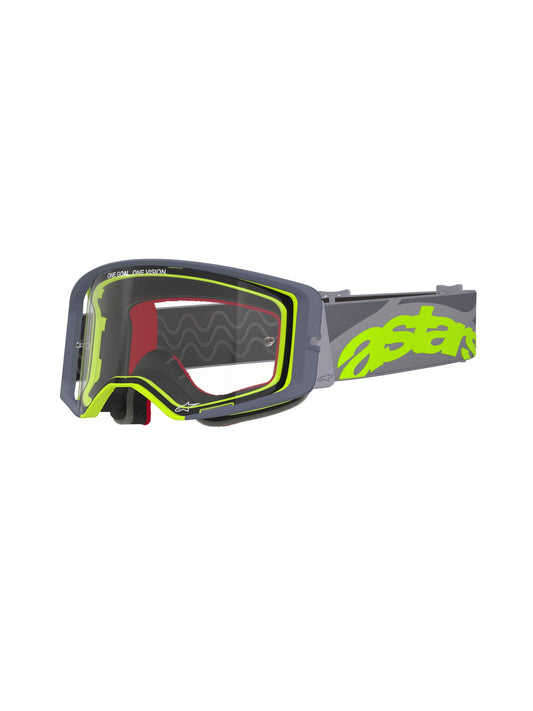 ALPINESTARS SUPERTECH STREAM GOGGLES - GREY FLUO YELLOW CLEAR