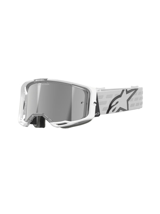 ALPINESTARS VISION 8 CORP GOGGLES - WHITE MIRROR SILVER