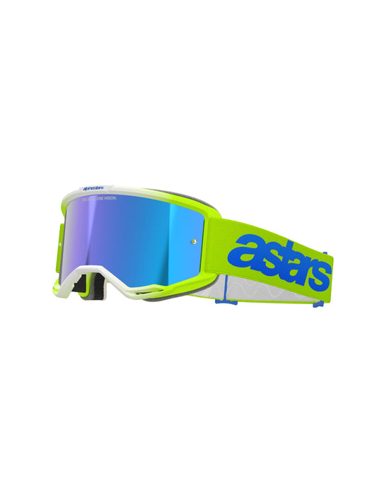 ALPINESTARS VISION 5 BLAZE GOGGLES - FLUO YELLOW BLUE MIRROR BLUE