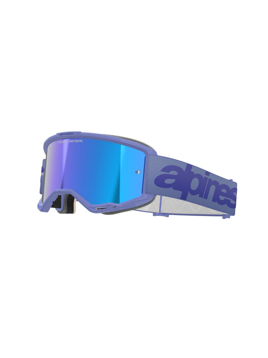 ALPINESTARS VISION 5 WOODMARK GOGGLES - PURPLE MIRROR BLUE