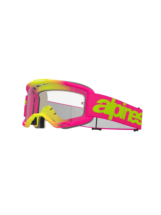 ALPINESTARS VISION 5 WOODMARK GOGGLES - PINK FLUO YELLOW CLEAR