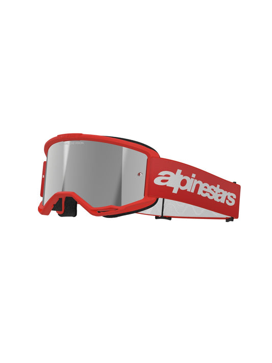 ALPINESTARS VISION 3 WOODMARK GOGGLES - RED MIRROR SILVER