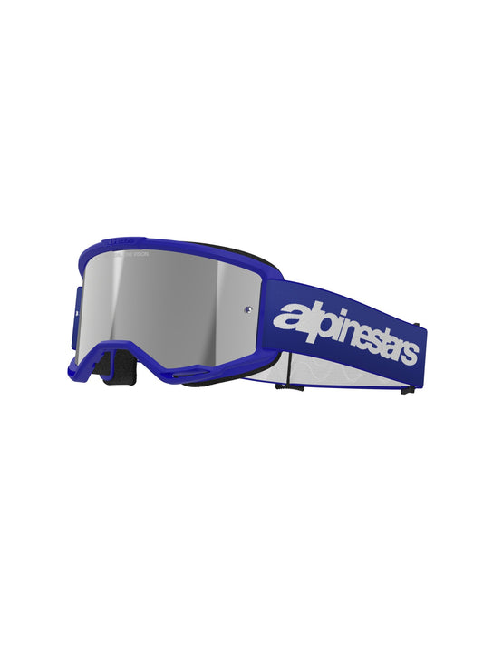 ALPINESTARS VISION 3 WOODMARK GOGGLES - BLUE MIRROR SILVER