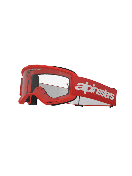 ALPINESTARS VISION 3 WOODMARK GOGGLES - RED CLEAR