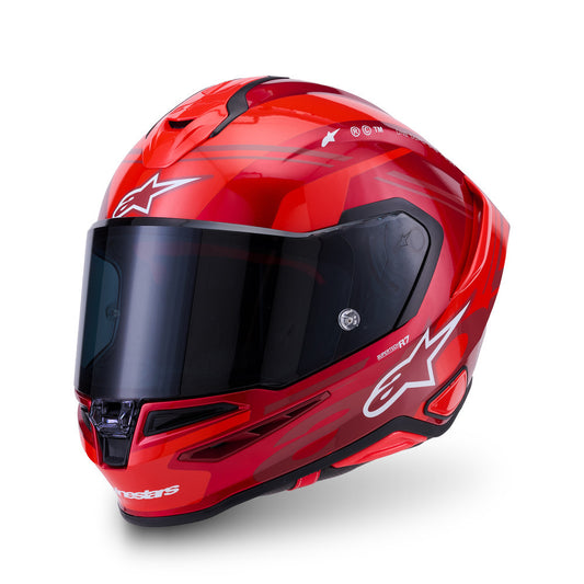 Alpinestars SR7 Acore ECE06 Helmet - Red White Gloss