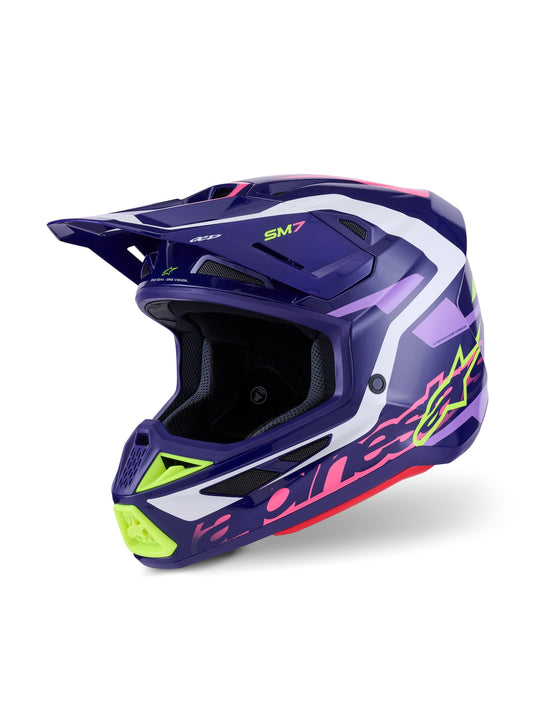 ALPINESTARS 2026 S-M7 DEED HELMET - PURPLE PINK GLOSSY