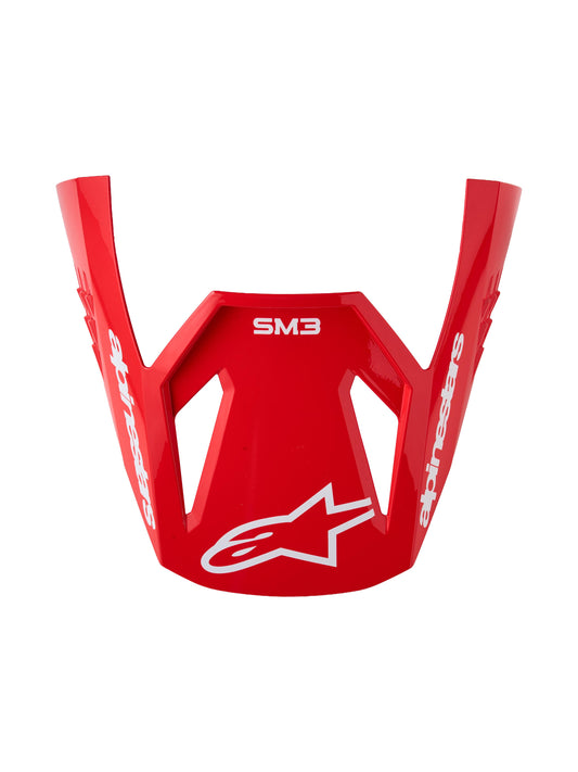 Alpinestars 2027 SM3 Radium ECE06 Visor - Red Matt Red Fluo White Glossy