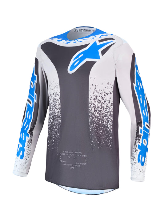 Alpinestars 2027 Fluid Drag Jersey - Graystone Light Lilac UCLA Blue