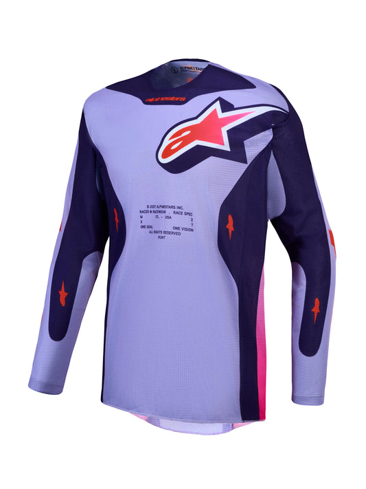 Alpinestars 2027 Racer Air Hunt Jersey - Light Violet Deep Purple Pink Fluo