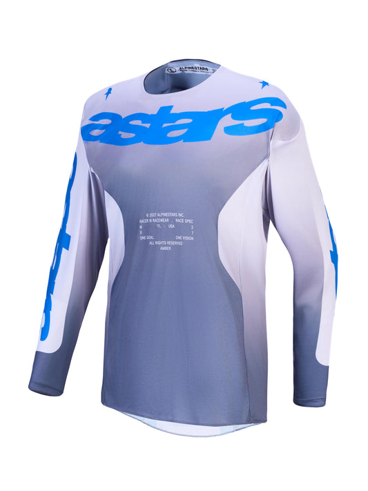 Alpinestars 2027 Racer Amber Jersey - Ash Gray Light Lilac UCLA Blue