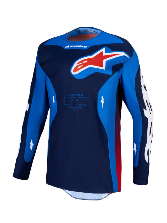 Alpinestars 2027 Racer Hunt Jersey - Strong Blue Deep Blue Fire Red
