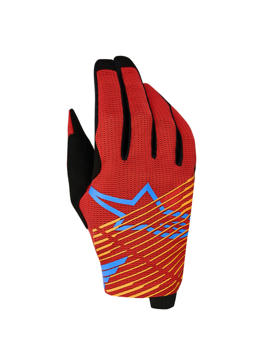 Alpinestars 2027 Radar Pro Gloves - Fire Red Black