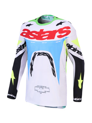 Alpinestars 2027 Supertech Dyna Jersey - Light Lilac Green Fluo Black