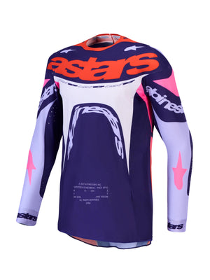 Alpinestars 2027 Supertech Dyna Jersey - Light Violet Deep Purp Pink Fluo
