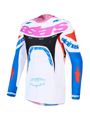 Alpinestars 2027 Supertech Dyna Jersey - White Blithe Blue Black Purple