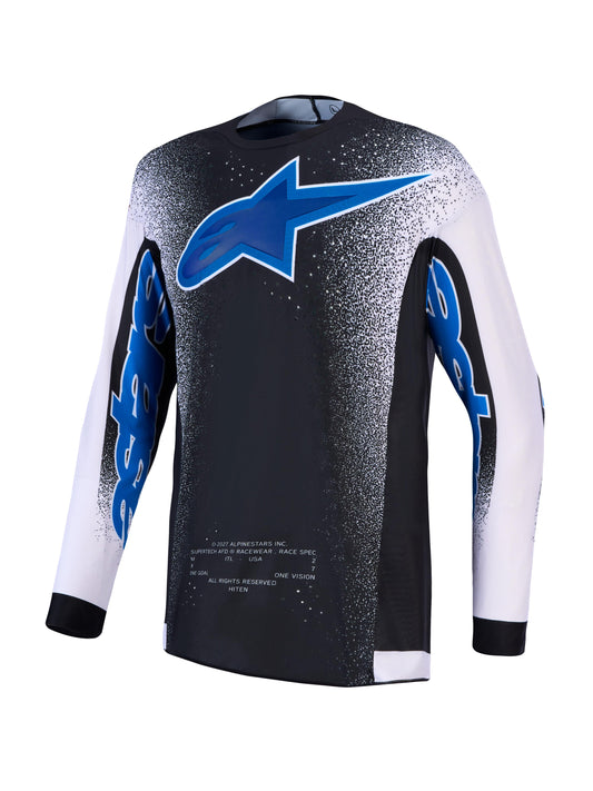 Alpinestars 2027 Supertech Hiten AFD Jersey - Black Light Lilac Blithe Blue