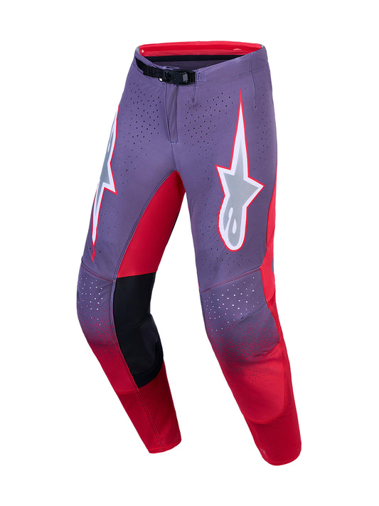 Alpinestars 2027 Supertech Hiten AFD Pants - Graystone Red Fluo Light Lilac