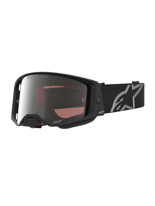 Alpinestars 2027 Supertech Vesta Goggles - Black Matte Silver / Mirror Silver Lens