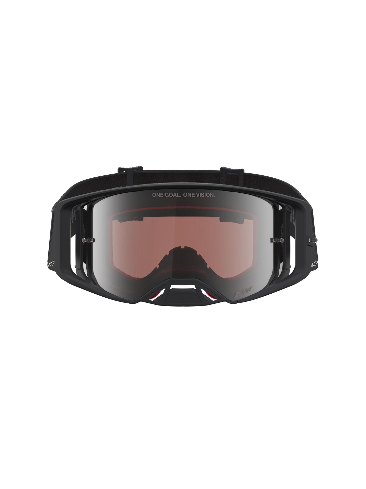 Alpinestars 2027 Supertech Vesta Goggles - Black Matte Silver / Mirror Silver Lens
