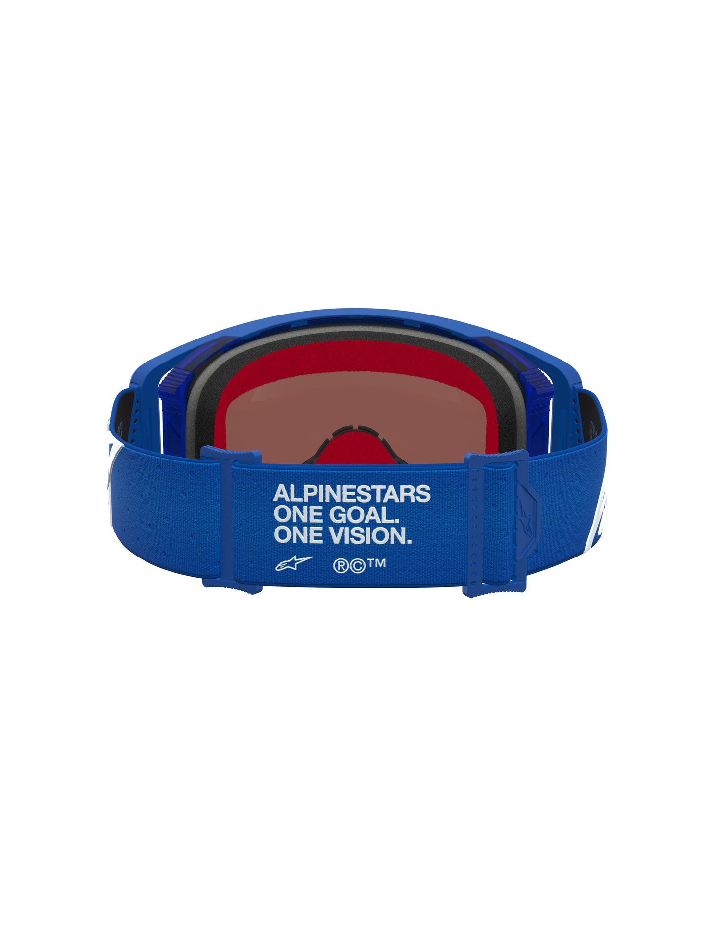 Alpinestars 2027 Supertech Vesta Goggles - Blithe Blue White / Mirror Blue Lens