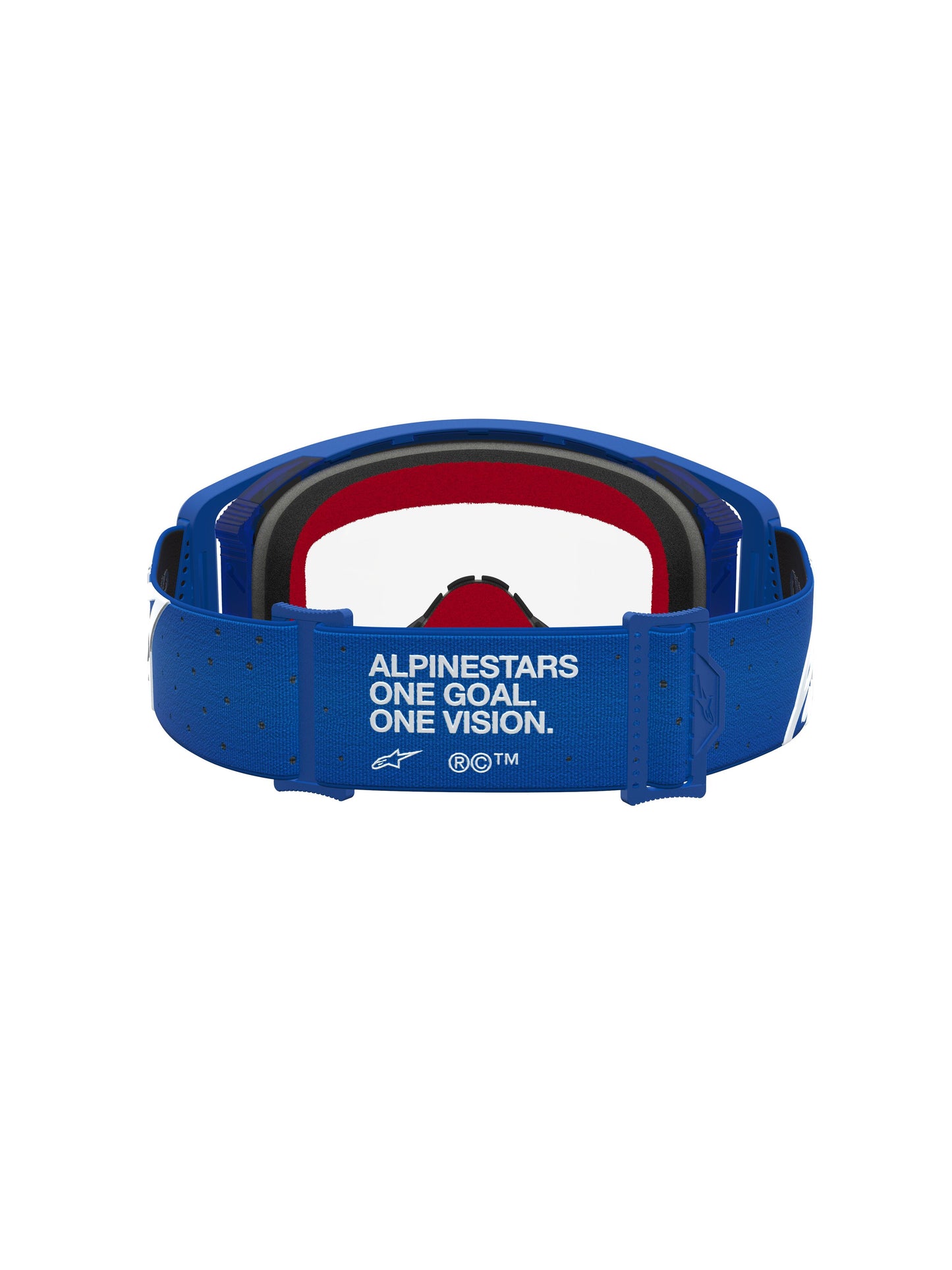 Alpinestars 2027 Supertech Vesta Goggles - Blue White / Clear Lens