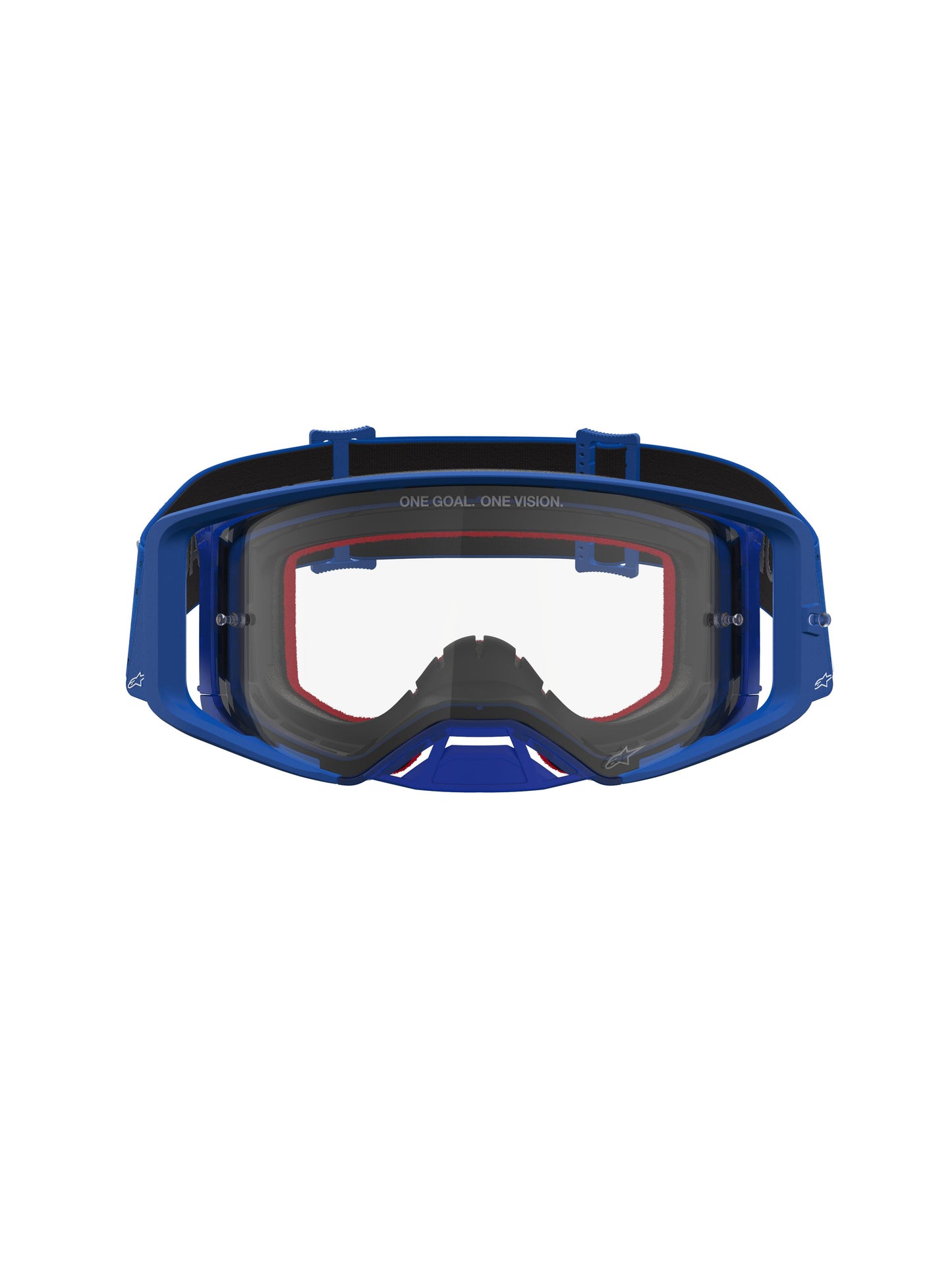 Alpinestars 2027 Supertech Vesta Goggles - Blue White / Clear Lens