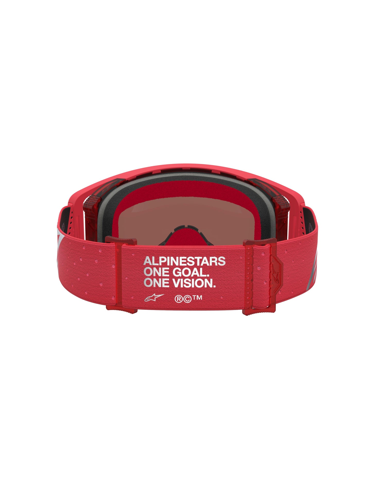 Alpinestars 2027 Supertech Vesta Goggles - Fluro Red Chrome / Mirror Silver Lens