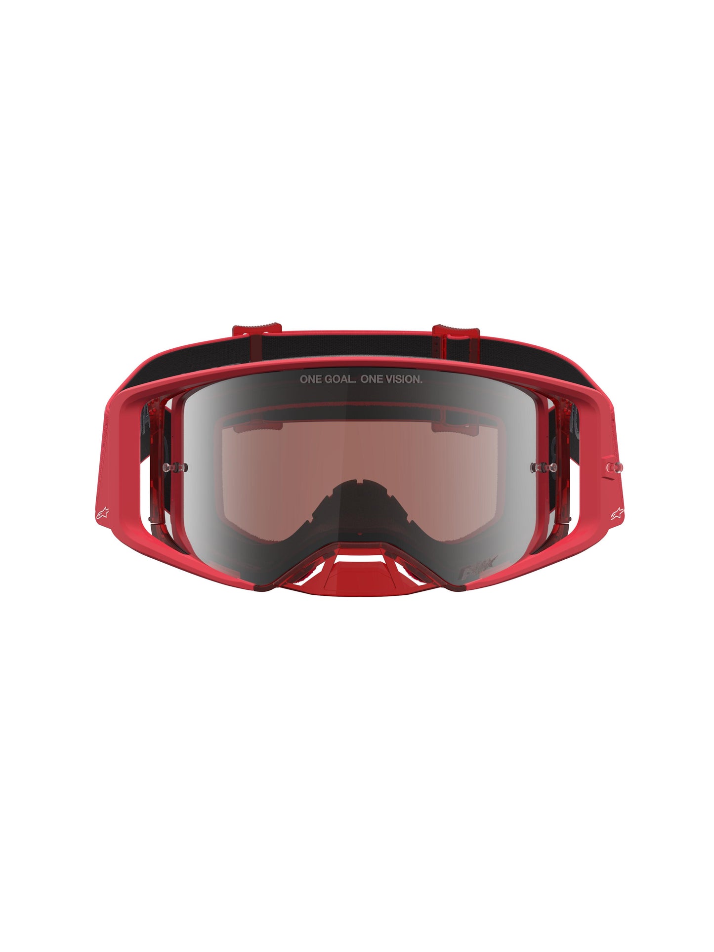 Alpinestars 2027 Supertech Vesta Goggles - Fluro Red Chrome / Mirror Silver Lens