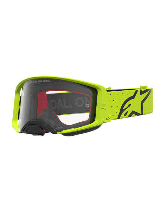 Alpinestars 2027 Supertech Vesta Goggles - Fluro Yellow Black / Clear Lens