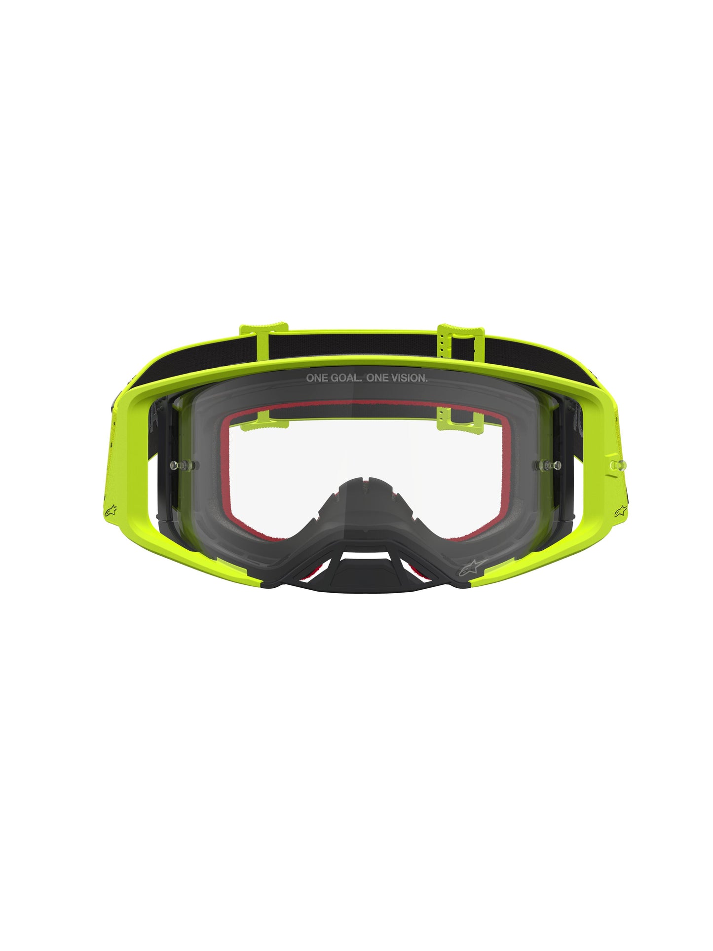 Alpinestars 2027 Supertech Vesta Goggles - Fluro Yellow Black / Clear Lens