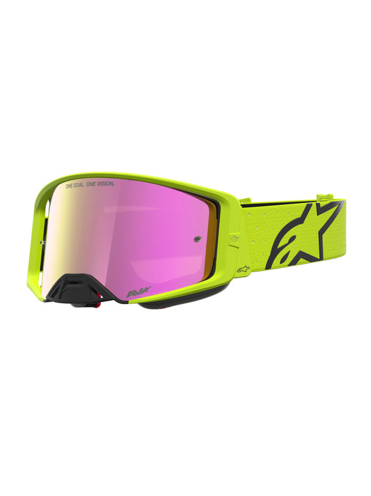 Alpinestars 2027 Supertech Vesta Goggles - Fluro Yellow Black / Mirror Red Lens