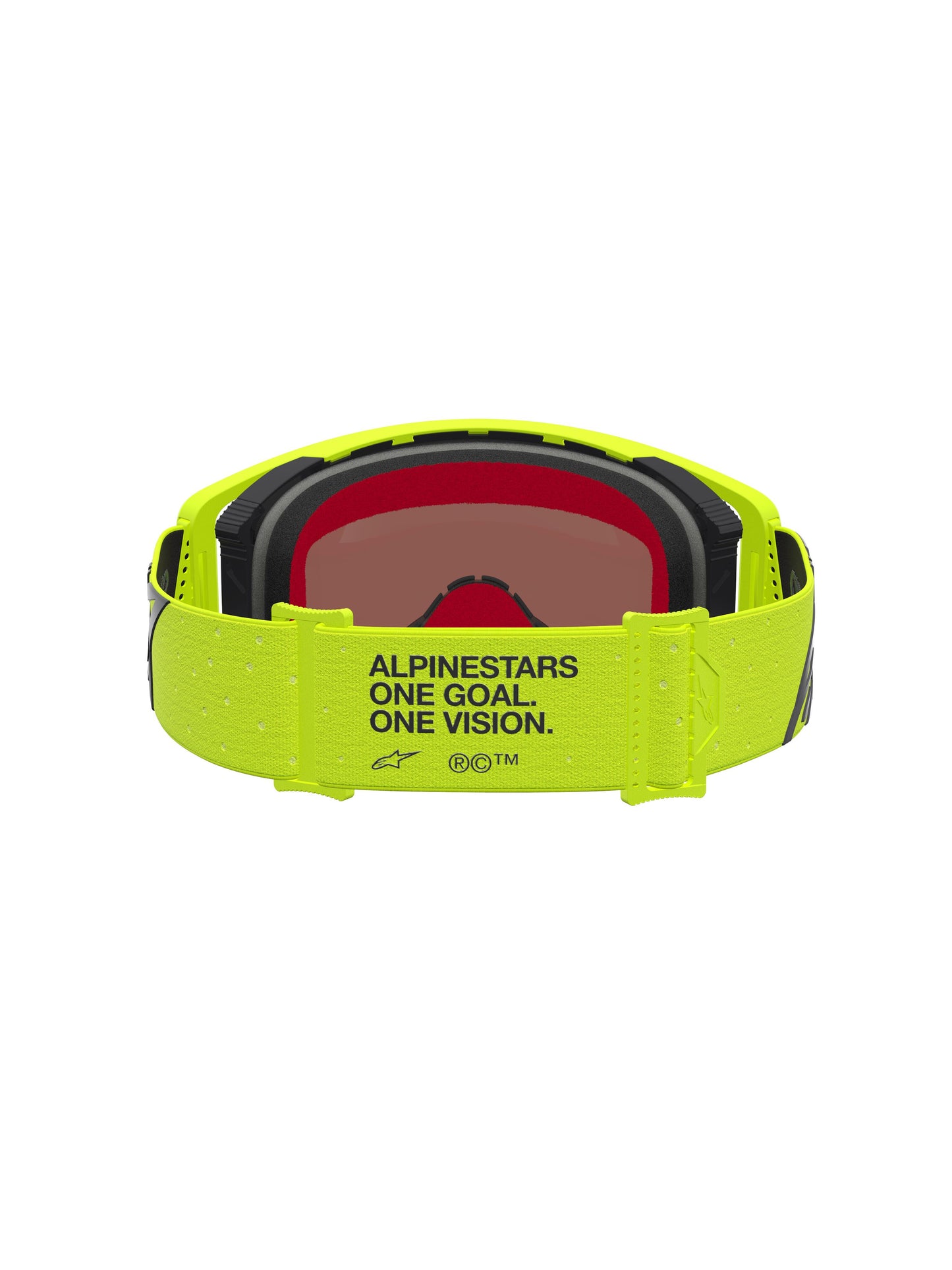 Alpinestars 2027 Supertech Vesta Goggles - Fluro Yellow Black / Mirror Red Lens