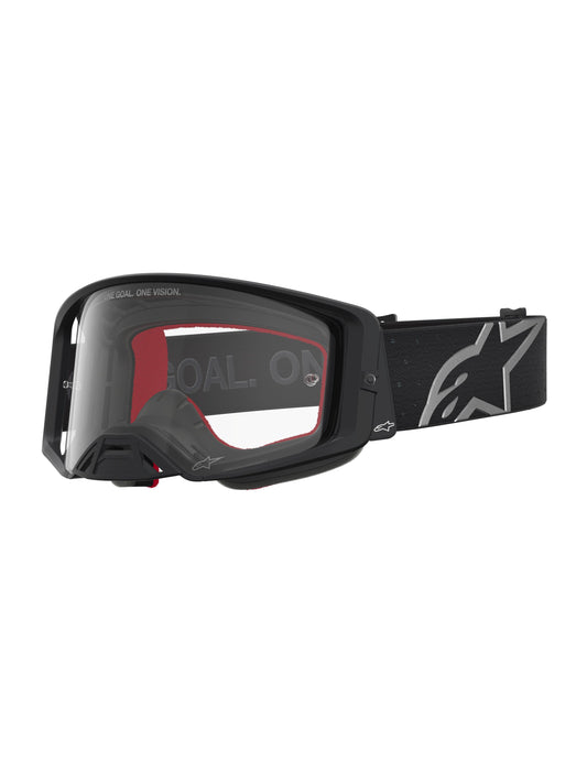 Alpinestars 2027 Supertech Vesta Goggles - Matt Black Silver / Clear Lens