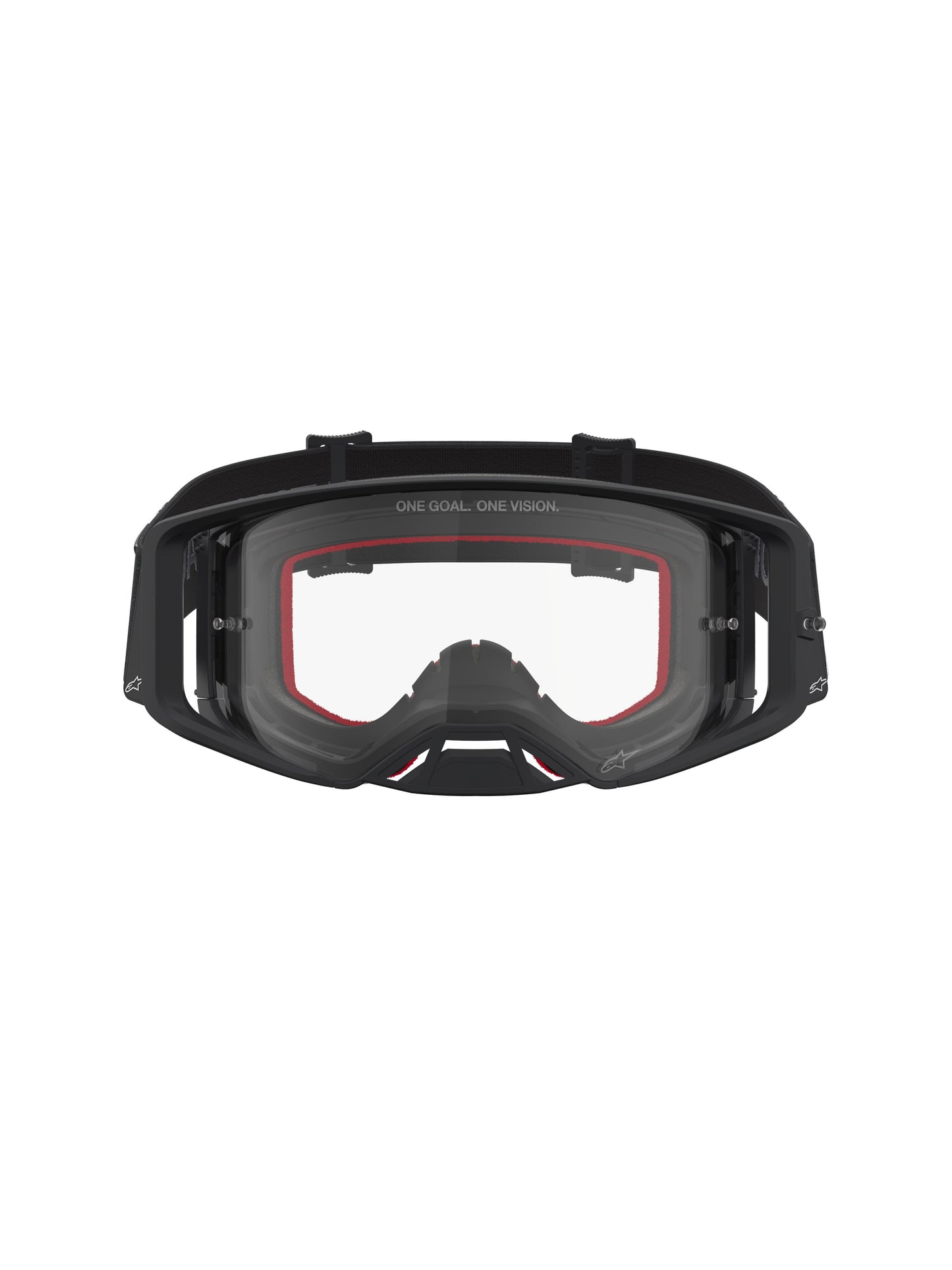 Alpinestars 2027 Supertech Vesta Goggles - Matt Black Silver / Clear Lens