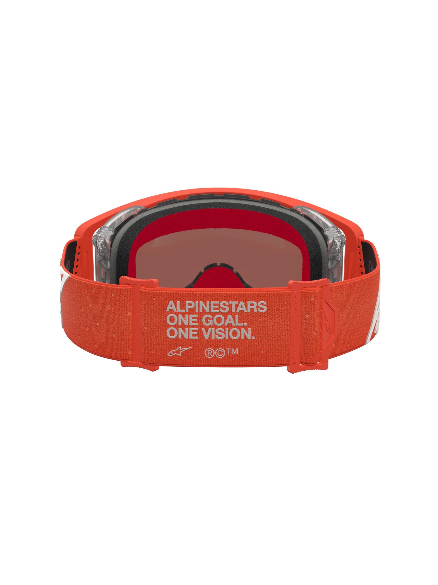 Alpinestars 2027 Supertech Vesta Goggles - Orange Silver / Mirror Silver Lens
