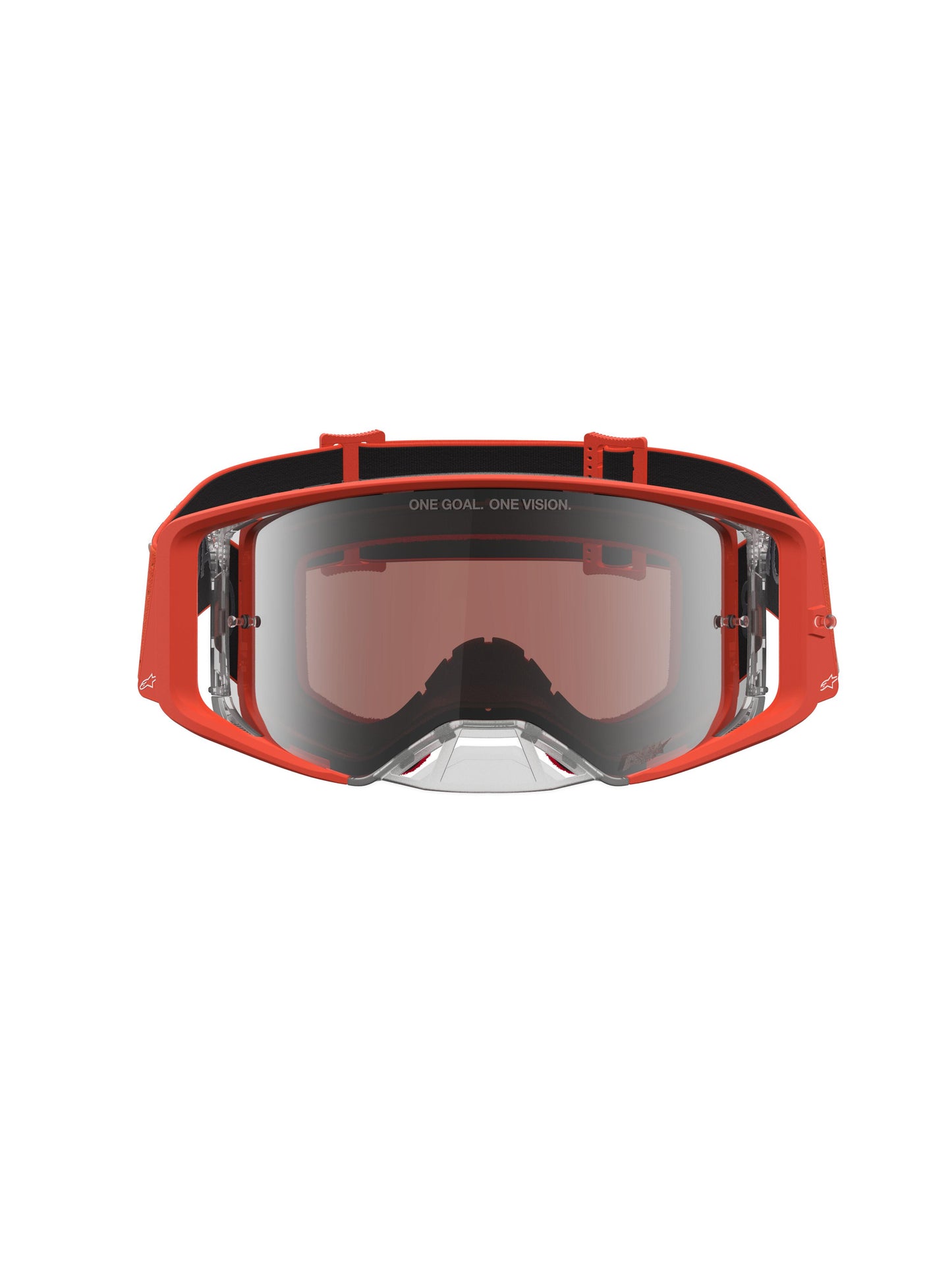 Alpinestars 2027 Supertech Vesta Goggles - Orange Silver / Mirror Silver Lens