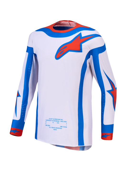 Alpinestars 2027 Supertech Vesta Jersey - Light Lilac Cardinal Red