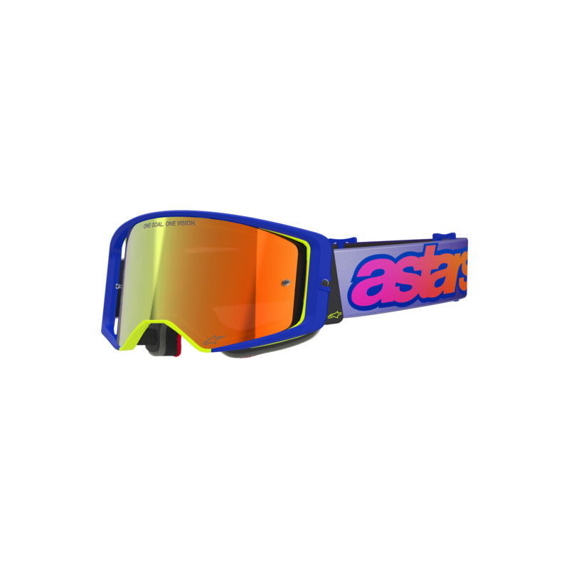 Alpinestars 2027 Supertech Vista Goggles - Blue Yellow Purple / Mirror Red Lens
