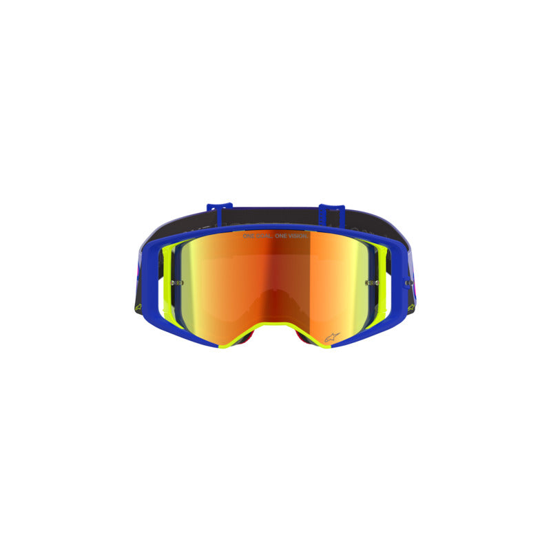Alpinestars 2027 Supertech Vista Goggles - Blue Yellow Purple / Mirror Red Lens