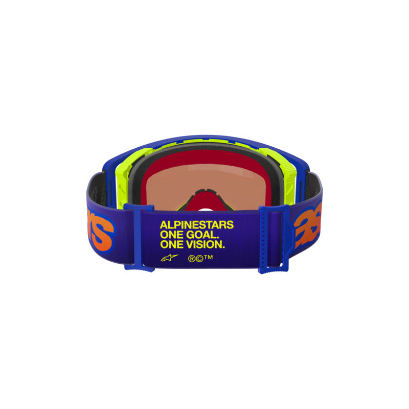 Alpinestars 2027 Supertech Vista Goggles - Blue Yellow Purple / Mirror Red Lens
